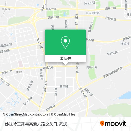 佛祖岭三路与高新六路交叉口地图