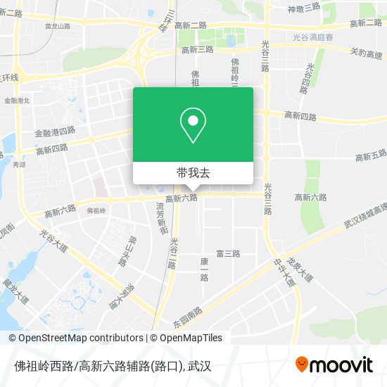 佛祖岭西路/高新六路辅路(路口)地图