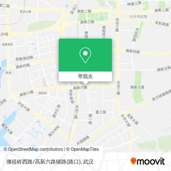 佛祖岭西路/高新六路辅路(路口)地图