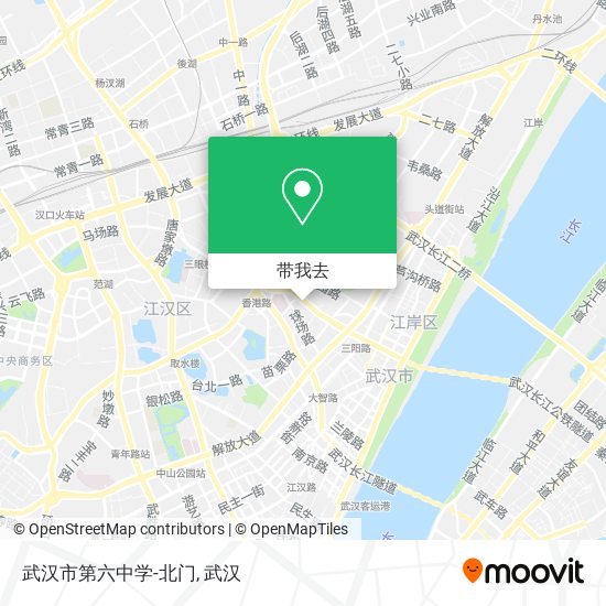 武汉市第六中学-北门地图