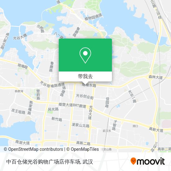 中百仓储光谷购物广场店停车场地图