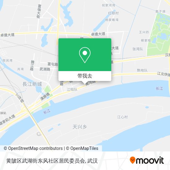 黄陂区武湖街东风社区居民委员会地图
