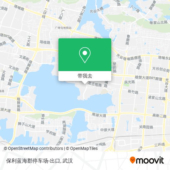 保利蓝海郡停车场-出口地图