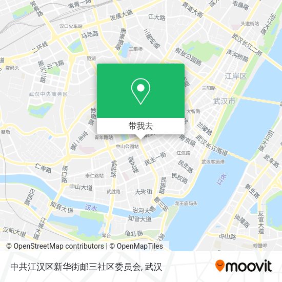 中共江汉区新华街邮三社区委员会地图