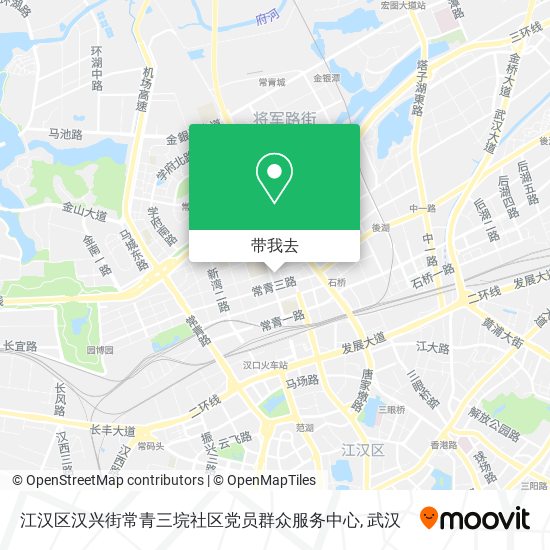 江汉区汉兴街常青三垸社区党员群众服务中心地图