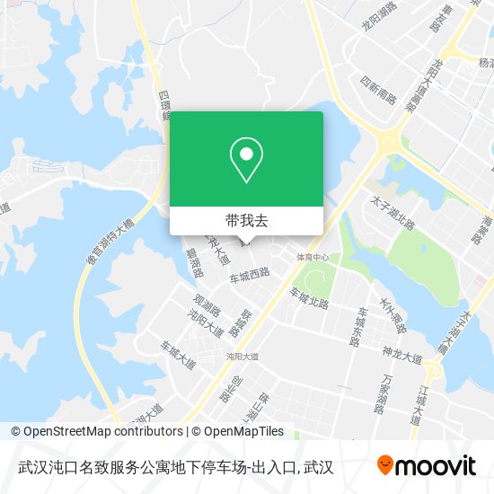 武汉沌口名致服务公寓地下停车场-出入口地图