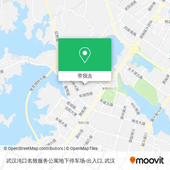 武汉沌口名致服务公寓地下停车场-出入口地图