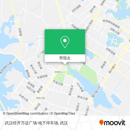 武汉经开万达广场-地下停车场地图