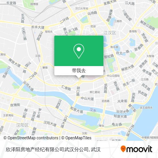 欣泽阳房地产经纪有限公司武汉分公司地图