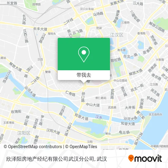 欣泽阳房地产经纪有限公司武汉分公司地图