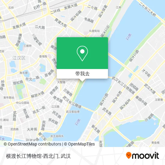 横渡长江博物馆-西北门地图