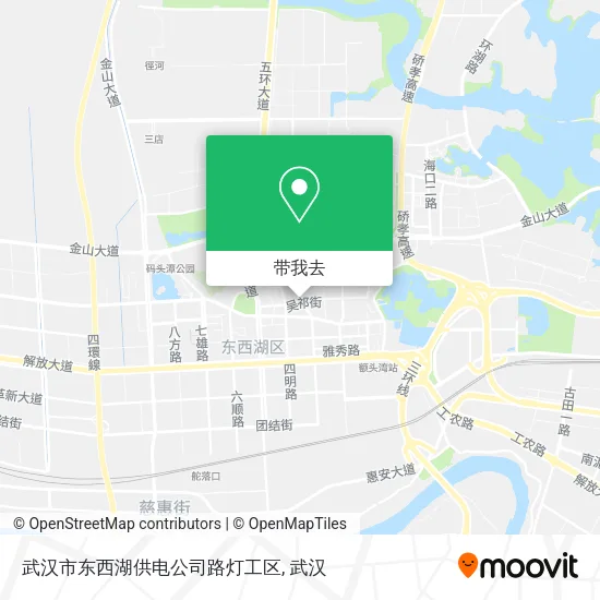 武汉市东西湖供电公司路灯工区地图