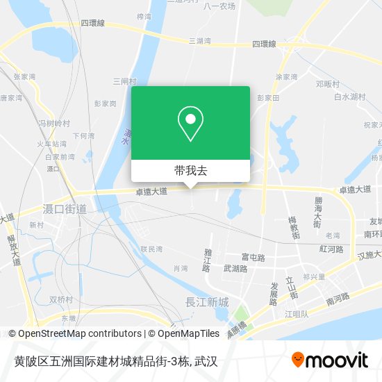 黄陂区五洲国际建材城精品街-3栋地图