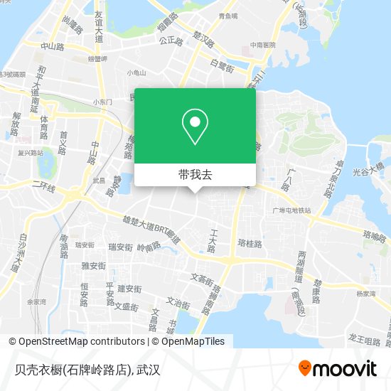 贝壳衣橱(石牌岭路店)地图