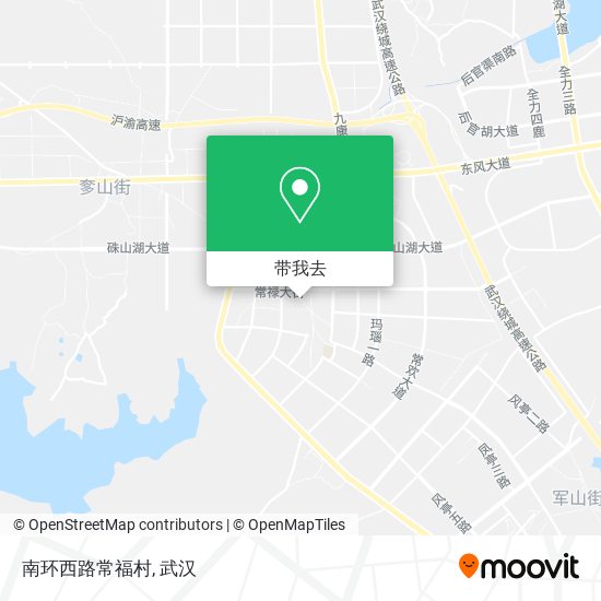 南环西路常福村地图