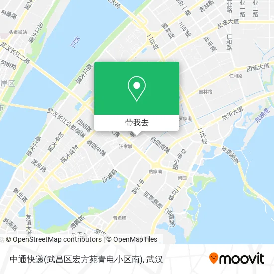 中通快递(武昌区宏方苑青电小区南)地图
