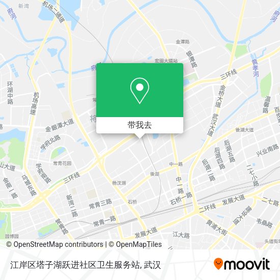 江岸区塔子湖跃进社区卫生服务站地图