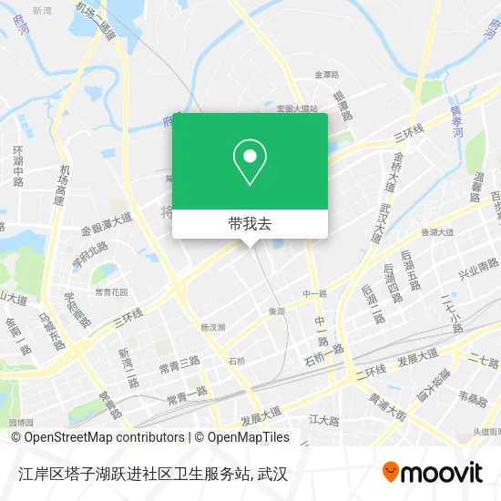 江岸区塔子湖跃进社区卫生服务站地图