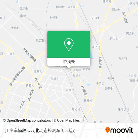 江岸车辆段武汉北动态检测车间地图