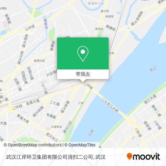 武汉江岸环卫集团有限公司清扫二公司地图