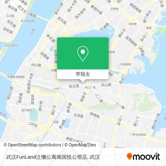 武汉FunLand泛懒公寓南国悦公馆店地图