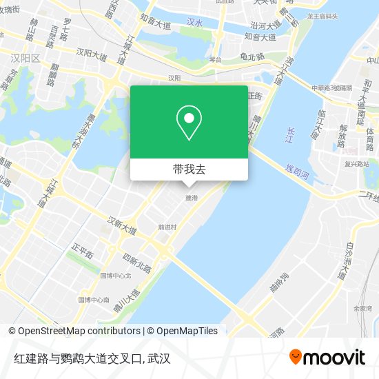 红建路与鹦鹉大道交叉口地图