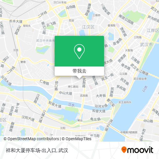 祥和大厦停车场-出入口地图