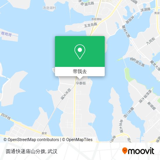 圆通快递庙山分拨地图
