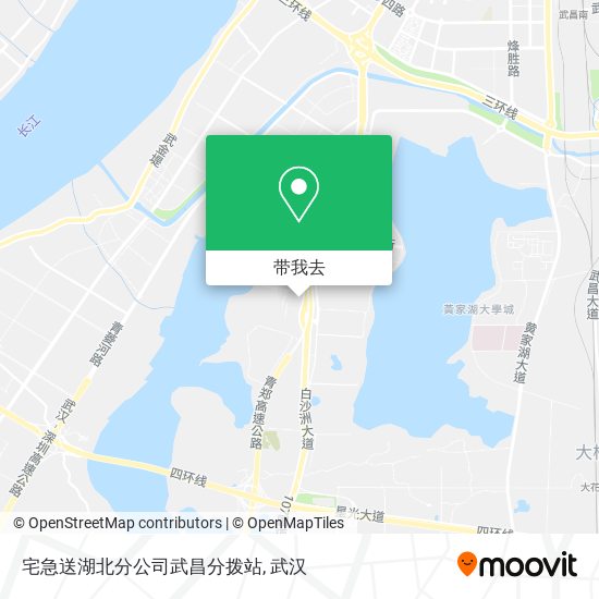 宅急送湖北分公司武昌分拨站地图