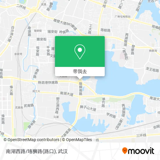 南湖西路/珞狮路(路口)地图