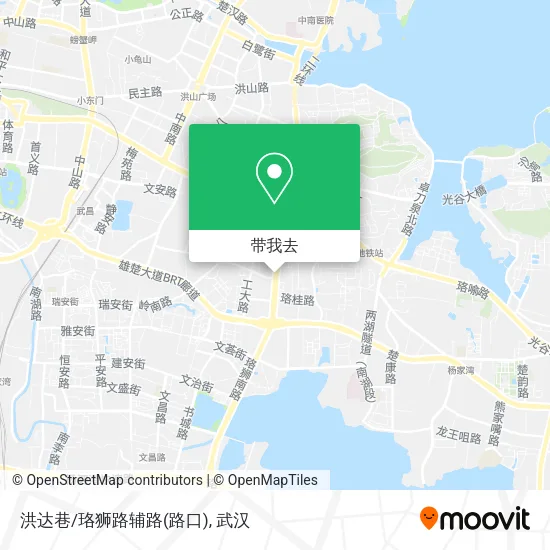 洪达巷/珞狮路辅路(路口)地图