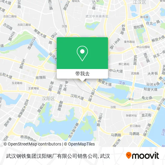 武汉钢铁集团汉阳钢厂有限公司销售公司地图