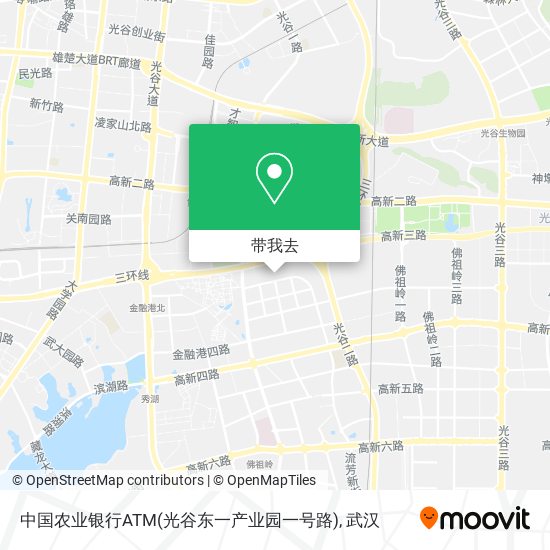 中国农业银行ATM(光谷东一产业园一号路)地图