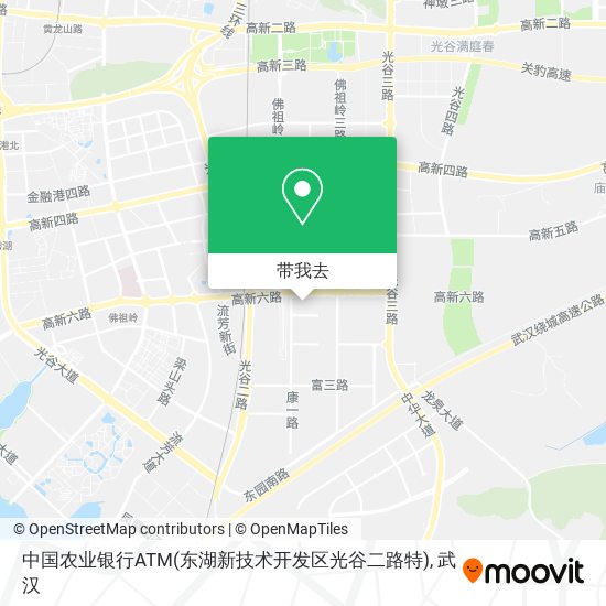 中国农业银行ATM(东湖新技术开发区光谷二路特)地图