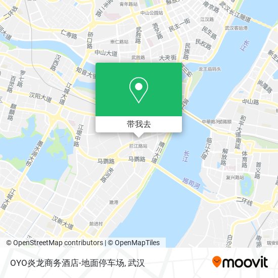 OYO炎龙商务酒店-地面停车场地图