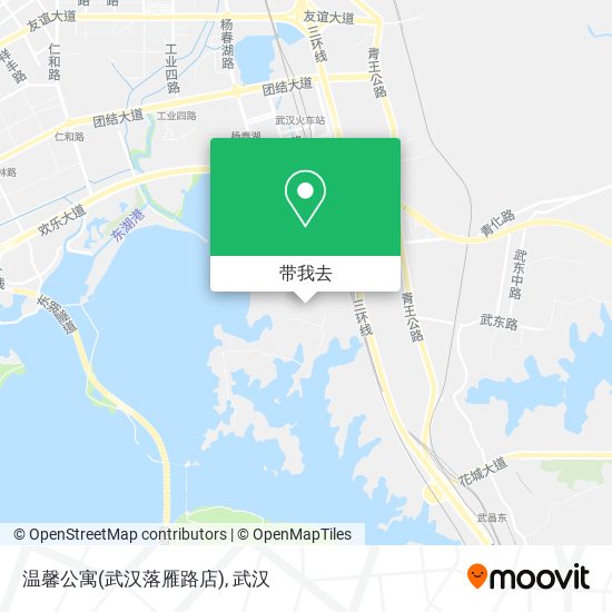 温馨公寓(武汉落雁路店)地图