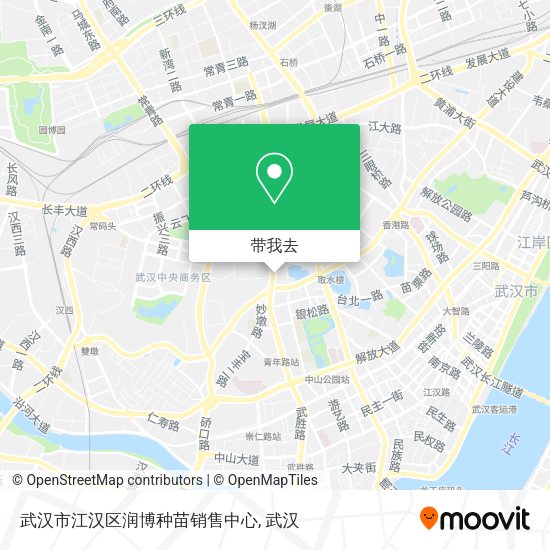 武汉市江汉区润博种苗销售中心地图