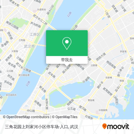 三角花园上刘家河小区停车场-入口地图