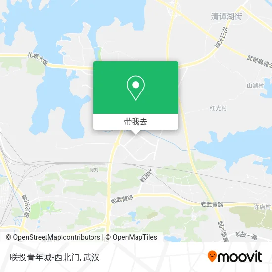 联投青年城-西北门地图