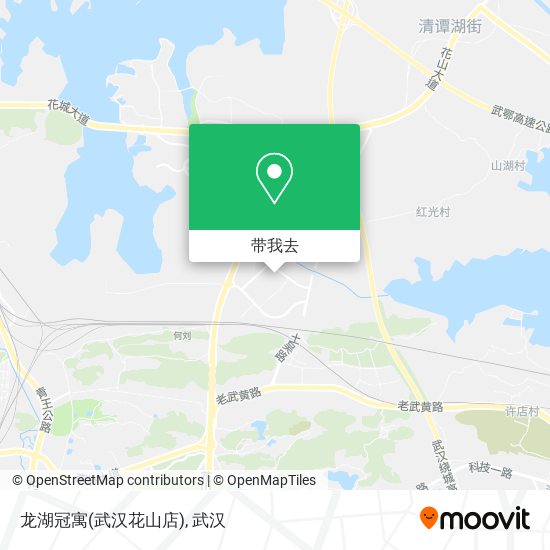 龙湖冠寓(武汉花山店)地图