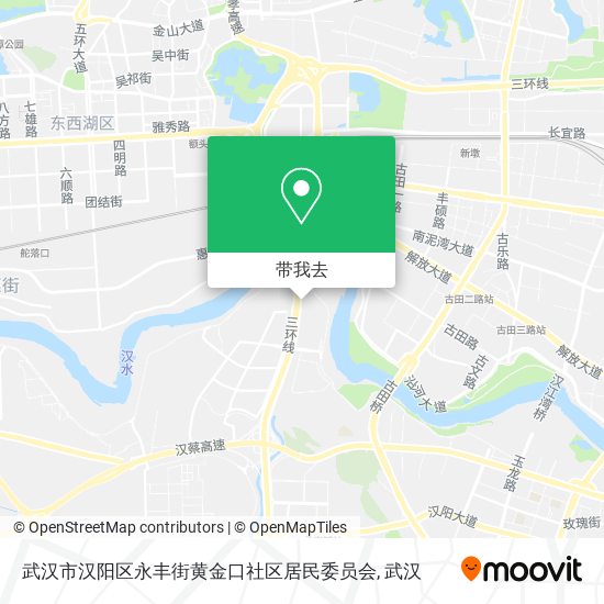 武汉市汉阳区永丰街黄金口社区居民委员会地图