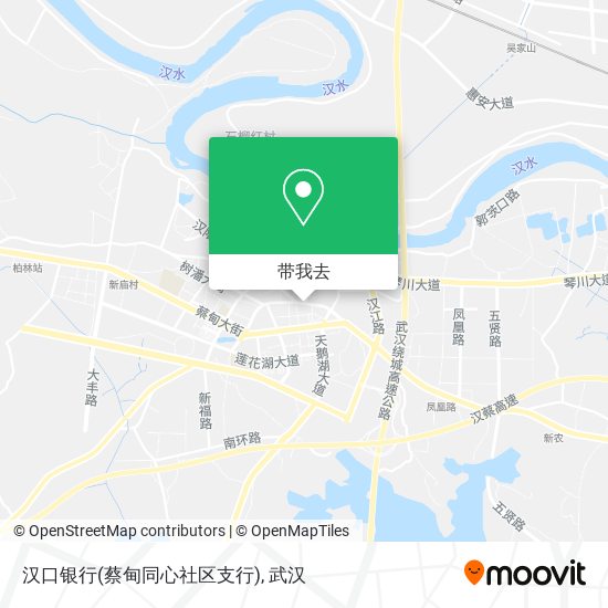 汉口银行(蔡甸同心社区支行)地图