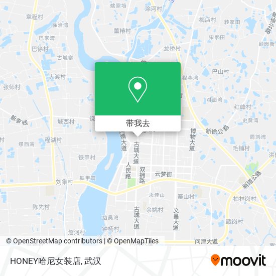 HONEY哈尼女装店地图