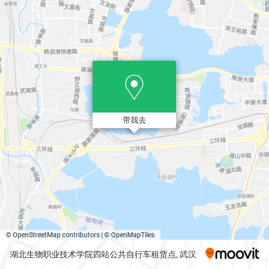 湖北生物职业技术学院四站公共自行车租赁点地图