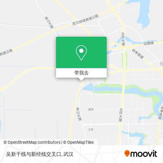 吴新干线与新经线交叉口地图