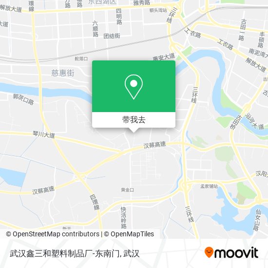 武汉鑫三和塑料制品厂-东南门地图