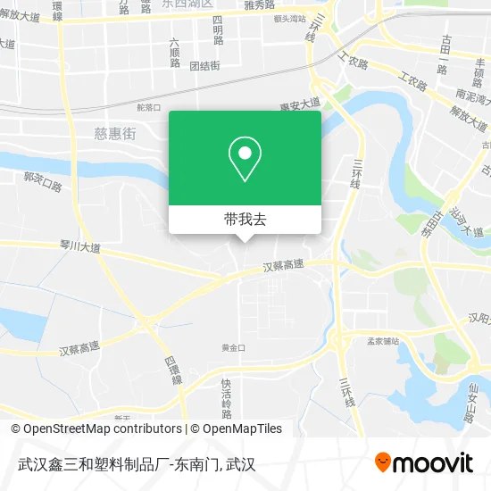 武汉鑫三和塑料制品厂-东南门地图