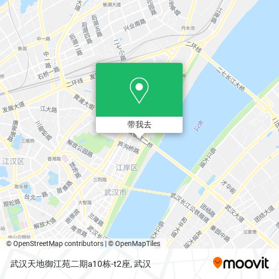 武汉天地御江苑二期a10栋-t2座地图