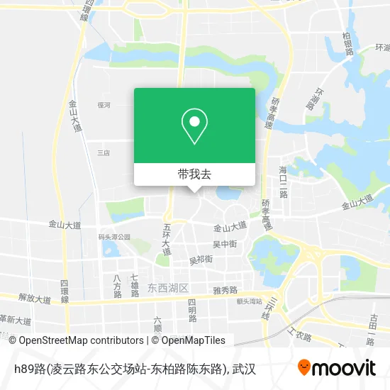 h89路(凌云路东公交场站-东柏路陈东路)地图