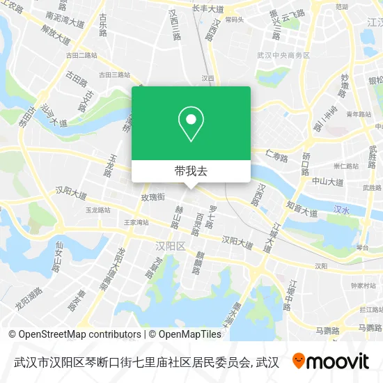 武汉市汉阳区琴断口街七里庙社区居民委员会地图